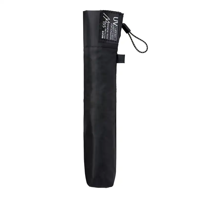 estaa MAGICAL TECH PROTECTION 超軽量折りたたみ日傘 プレーン55cm ブラック/31-230-30211-45